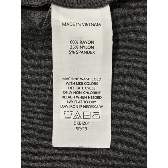 Quince Women Ultra-Stretch Ponte Cap Sleeve Dress Grey Sz L - Picture 12 of 13